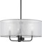 Progress Lighting Riley Collection Black Three-Light Pendant P500243-031 - alternate 10